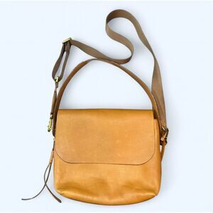 Fossil Cow Hide Leather Brown Tan Shoulder Crossbody Purse Bag